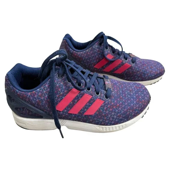 Adidas Torsion Womens Sneakers Navy/Pink Size 6 Athletic Running Shoes Geometric - Picture 10 of 16